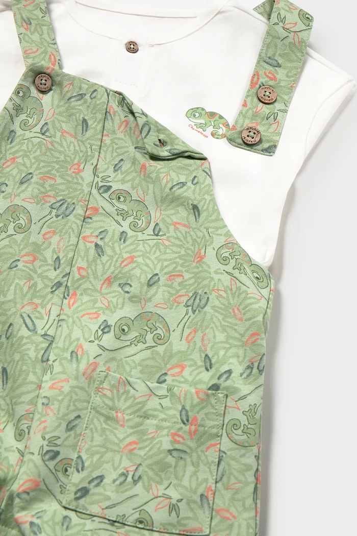 Băieți Mayoral set de bumbac pentru copii 1664.3F.Baby.PPY2 verde