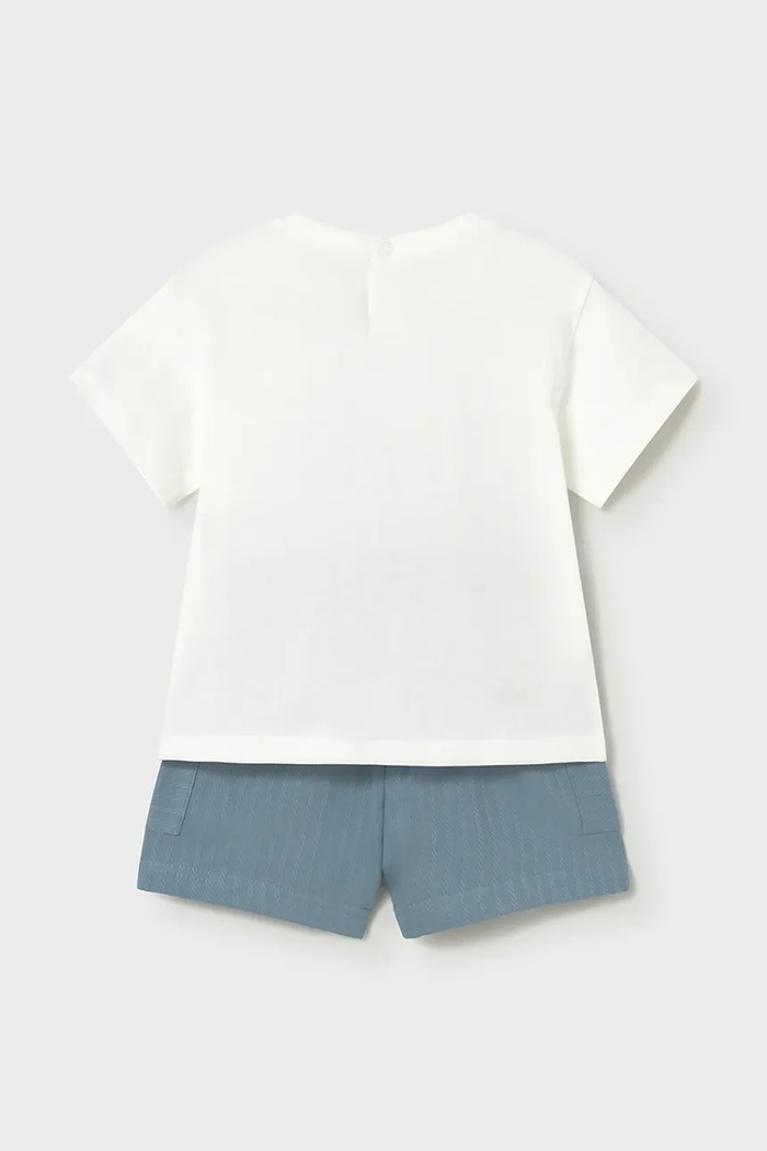 Дитячий бавовняний комплект Mayoral 1665.3A.Baby.PPY2 блакитний SS26