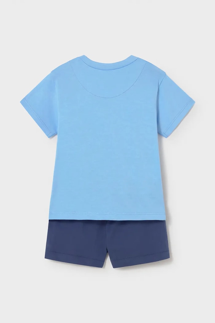 Mayoral set de bumbac pentru copii 1671.3H.Baby.PPY2 albastru SS26