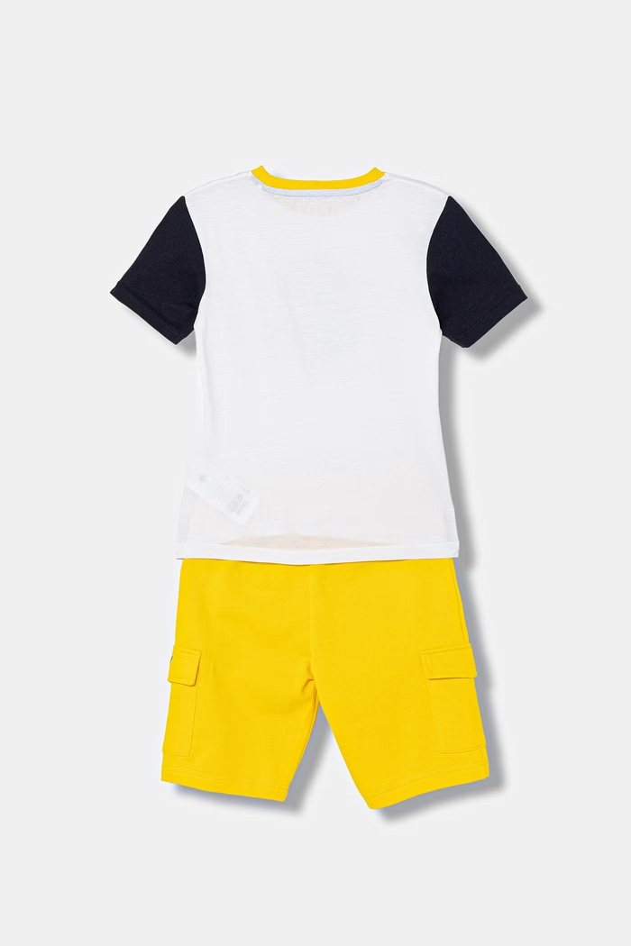 Detská bavlnená súprava Guess N6RG05.K8HM4.PPY2 žltá SS26