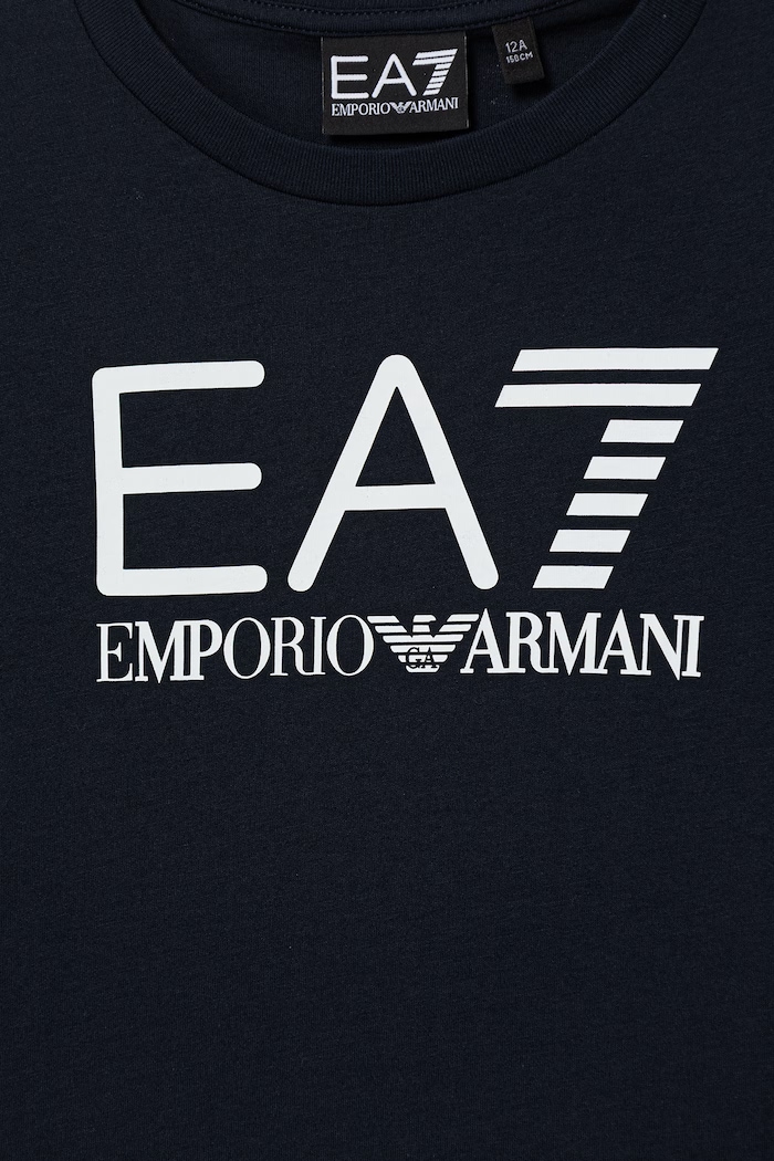 Dětská bavlněná souprava EA7 Emporio Armani námořnická modř 7B000302.AF10375