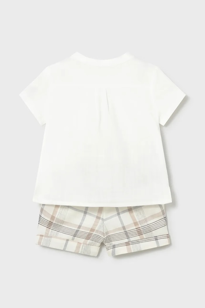 Дитячий комплект з домішкою льону Mayoral Newborn 1270.1L.Newborn.PPY2 бежевий SS26