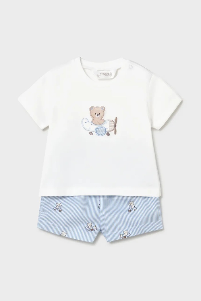 Sada pre bábätká Mayoral Newborn jemný vzor modrá 1275.1B.Newborn.PPY2