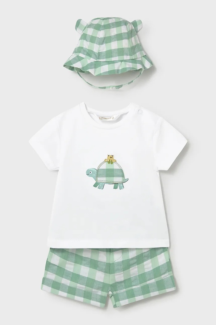 Комплект для немовлят Mayoral Newborn аплікація зелений 1276.1C.Newborn.PPY2
