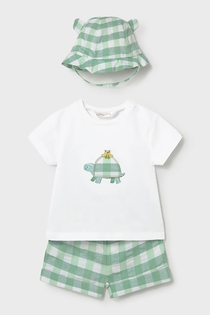 Комплект для немовлят Mayoral Newborn аплікація зелений 1276.1C.Newborn.PPY2