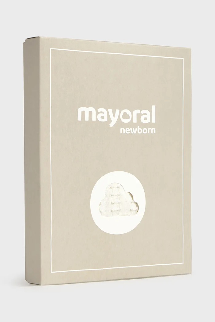 Дитячий бавовняний комплект Mayoral Newborn білий 1502.1D.Newborn.PPY2