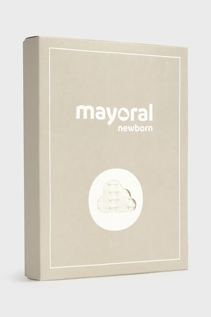 Дитячий бавовняний комплект Mayoral Newborn білий 1502.1D.Newborn.PPY2