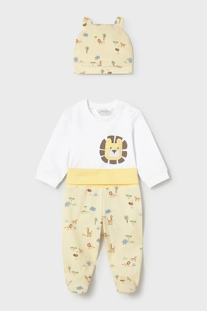 Mayoral Newborn compleu bebe tricotaj galben 1504.1G.Newborn.PPY2