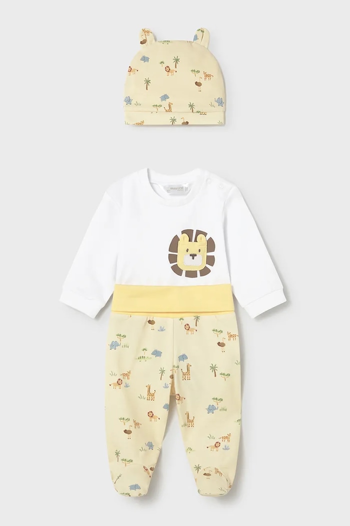 Mayoral Newborn compleu bebe tricotaj galben 1504.1G.Newborn.PPY2