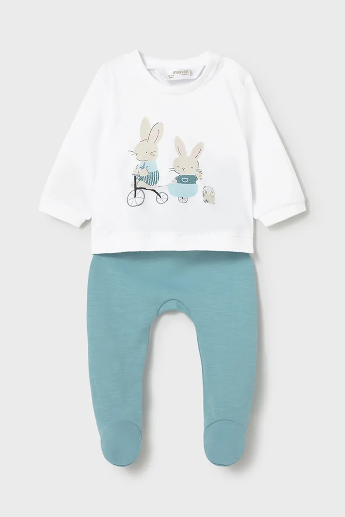 Комплект для младенцев Mayoral Newborn с эластаном голубой 1599.1F.Newborn.PPY2