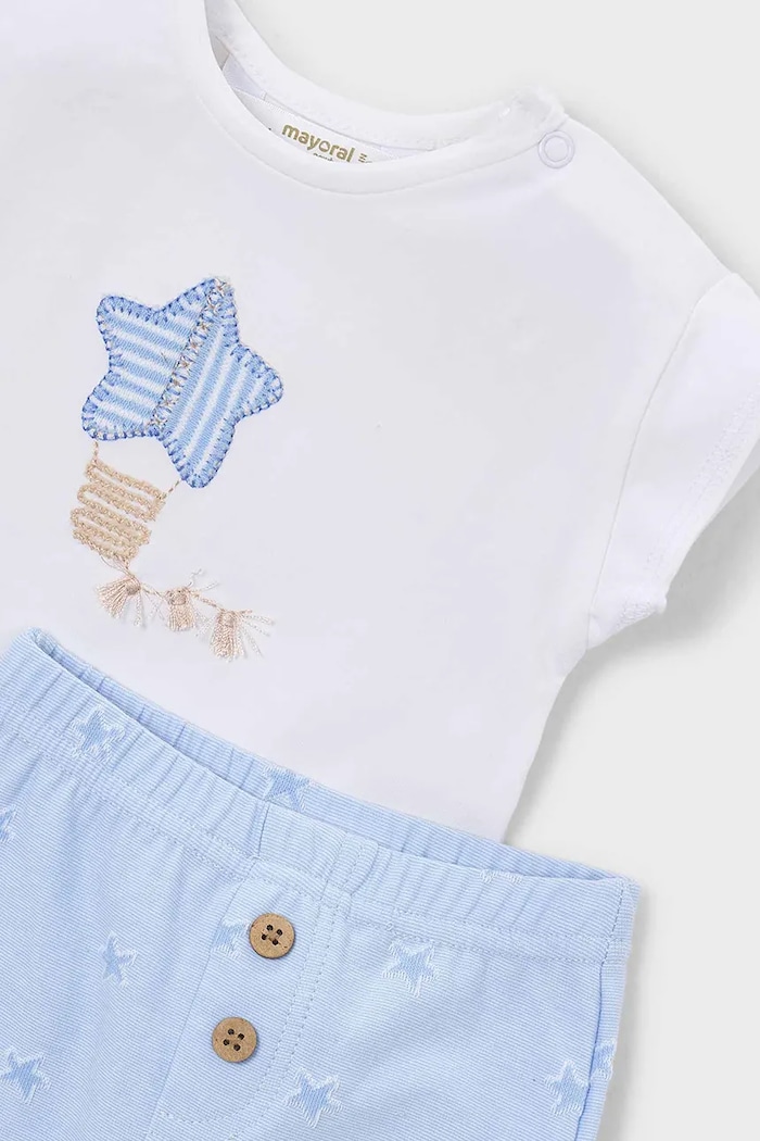 Mayoral Newborn compleu bebe 2-pack albastru 1626.1H.Newborn.PPY2