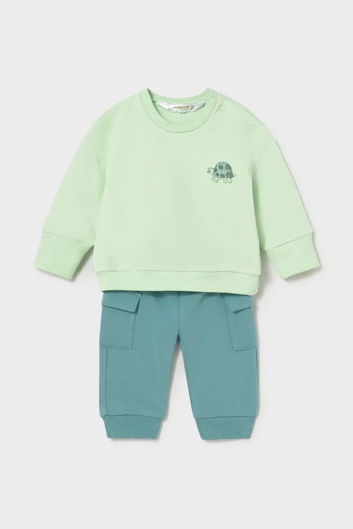 Комплект за бебета Mayoral Newborn (2 части) 1628.1P.Newborn.PPY2 зелен SS26
