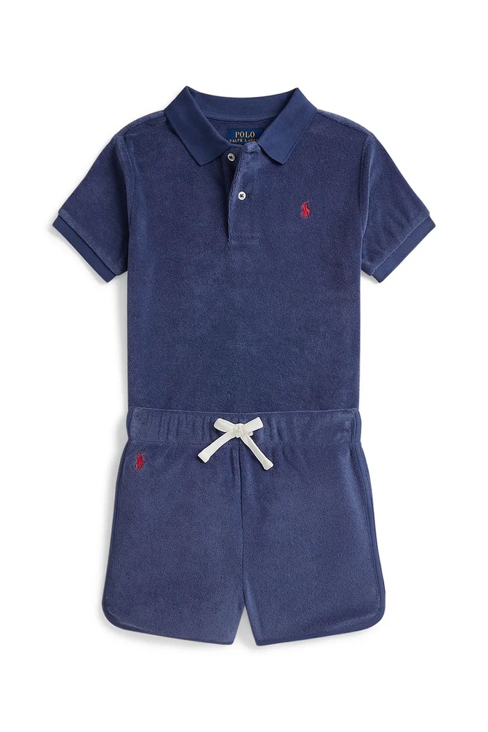 Detská súprava Polo Ralph Lauren pletenina tmavomodrá 322B14079002