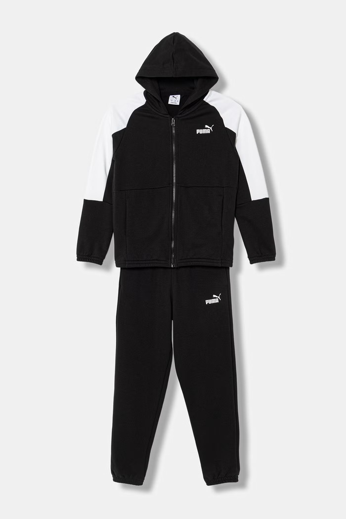 Puma dres dziecięcy ESS BLOCK wzorzyste czarny 693334