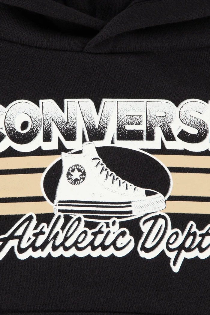 Chłopiec Converse dres niemowlęcy 6CH949 czarny