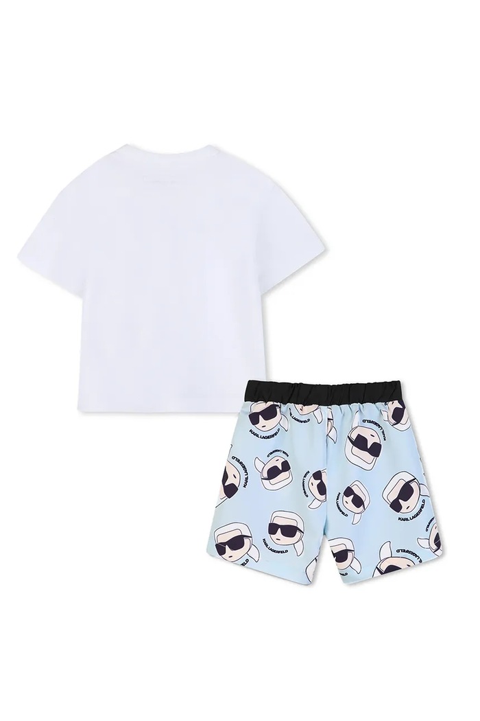 Sada pre bábätká Karl Lagerfeld Z31067.67.81 biela SS26