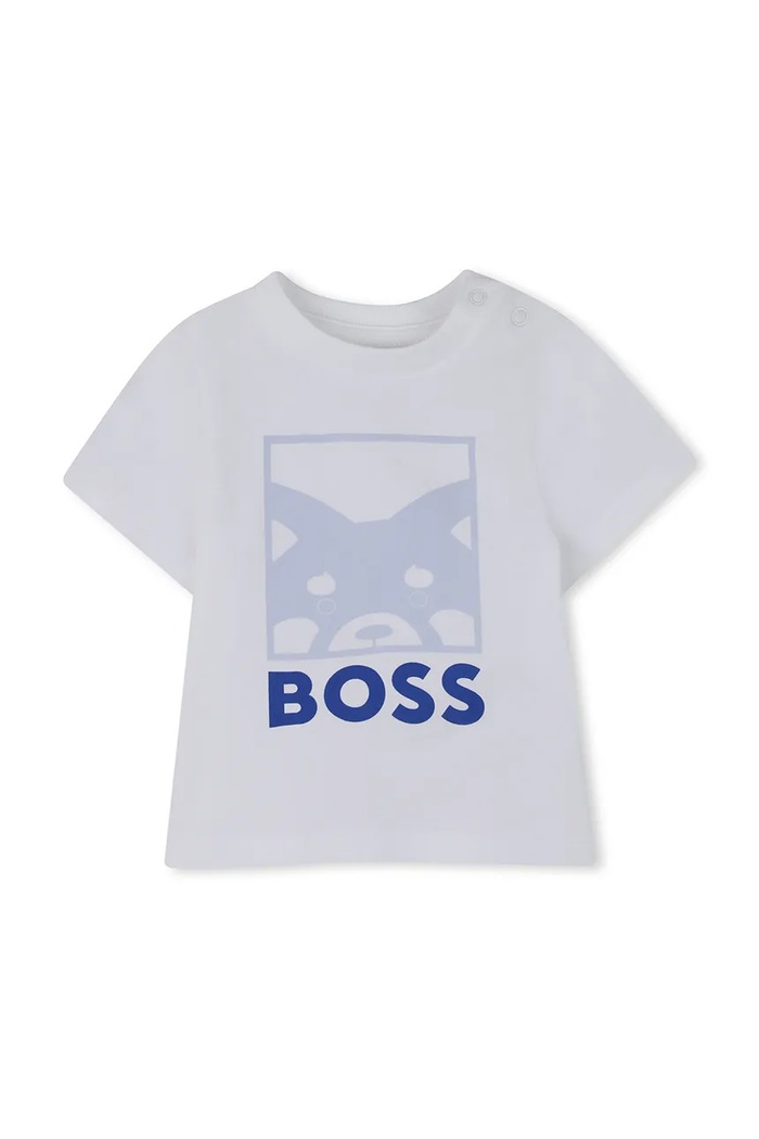 BOSS dres niemowlęcy J53057 niebieski