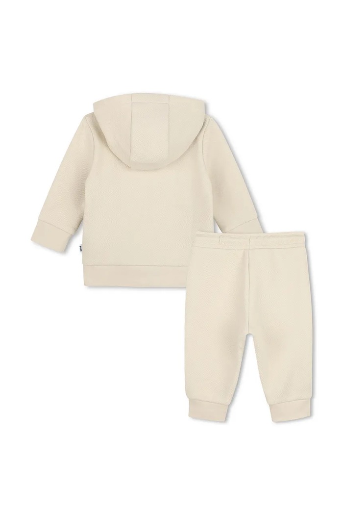BOSS dres niemowlęcy J52849.86.94 beżowy SS26