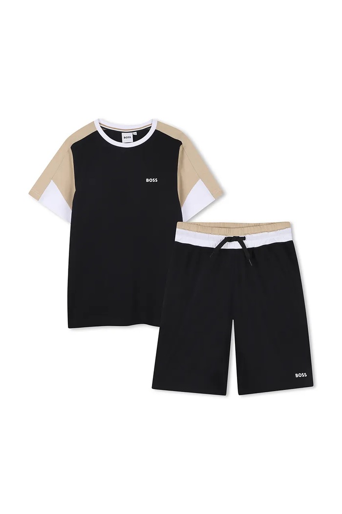 BOSS set de bumbac pentru copii bumbac negru J53006.114.150