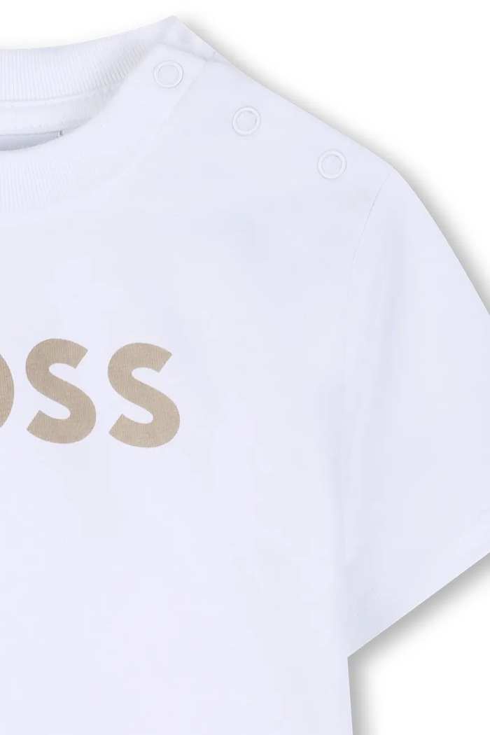 BOSS compleu de zi pentru copii bumbac bej J53048