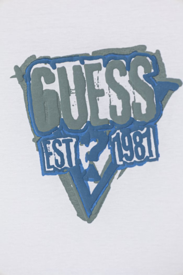 Guess compleu pentru copii, din bumbac alb N6GG05.K8HM4.PPY2.M