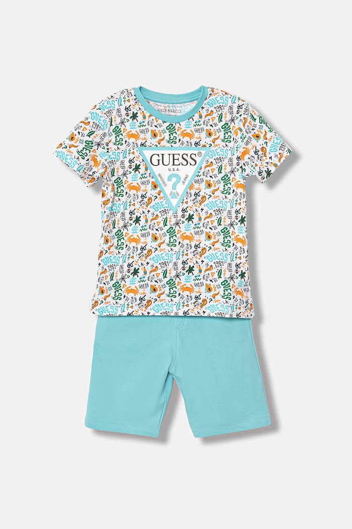 Detská bavlnená súprava Guess 2-pak bavlna modrá N6GG00.K8HM4.PPY2.M