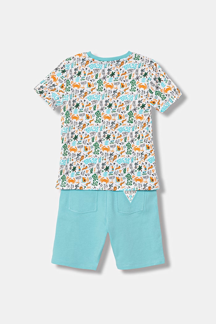 Detská bavlnená súprava Guess 2-pak N6GG00.K8HM4.PPY2.M modrá SS26
