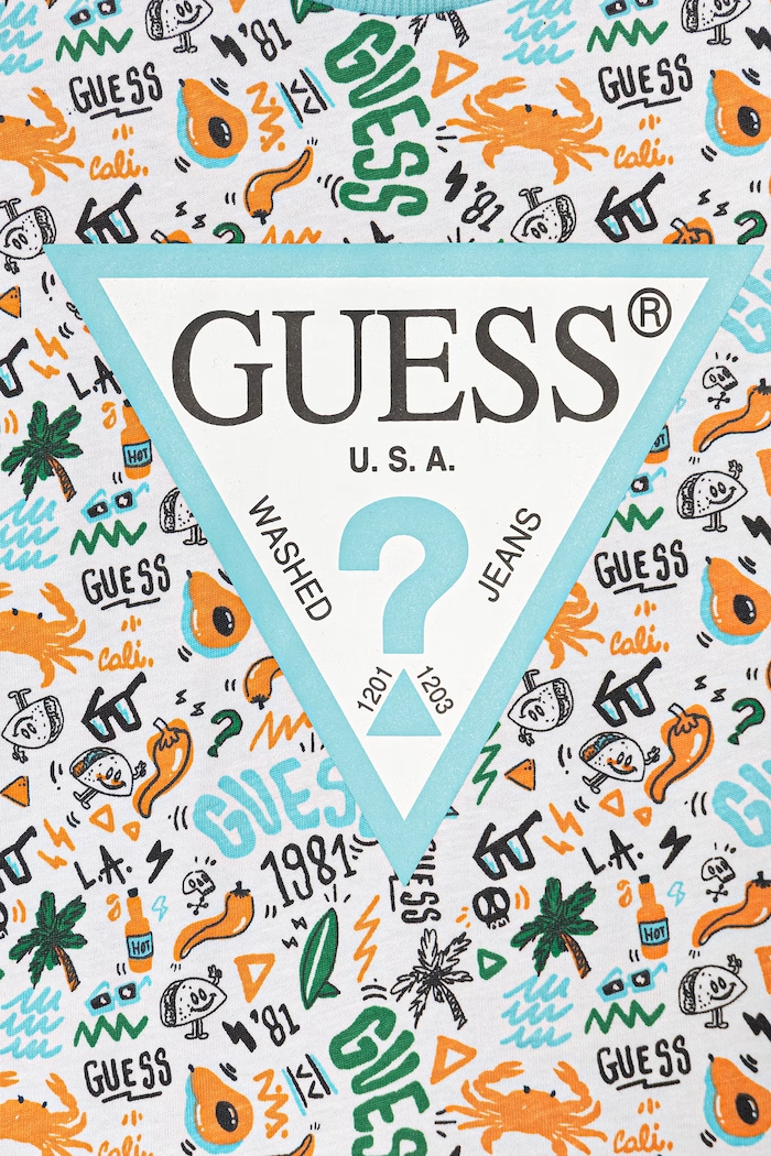 Chlapec Detská bavlnená súprava Guess 2-pak N6GG00.K8HM4.PPY2.M modrá