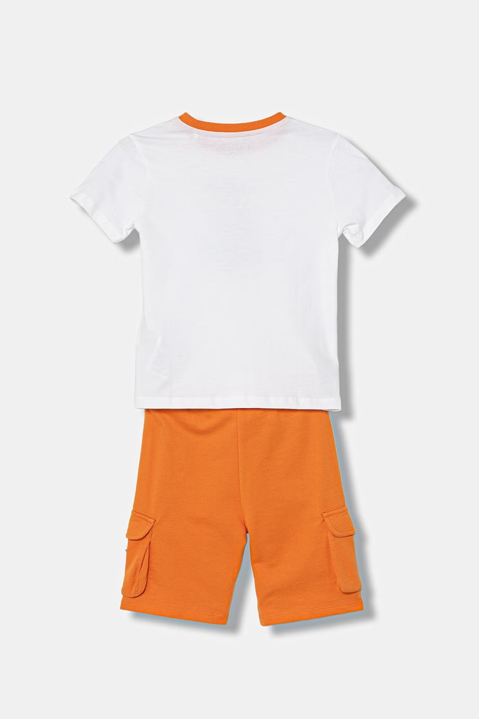 Guess denná súprava detská bavlnená N6GG02.K8HM4.PPY2.M oranžová SS26