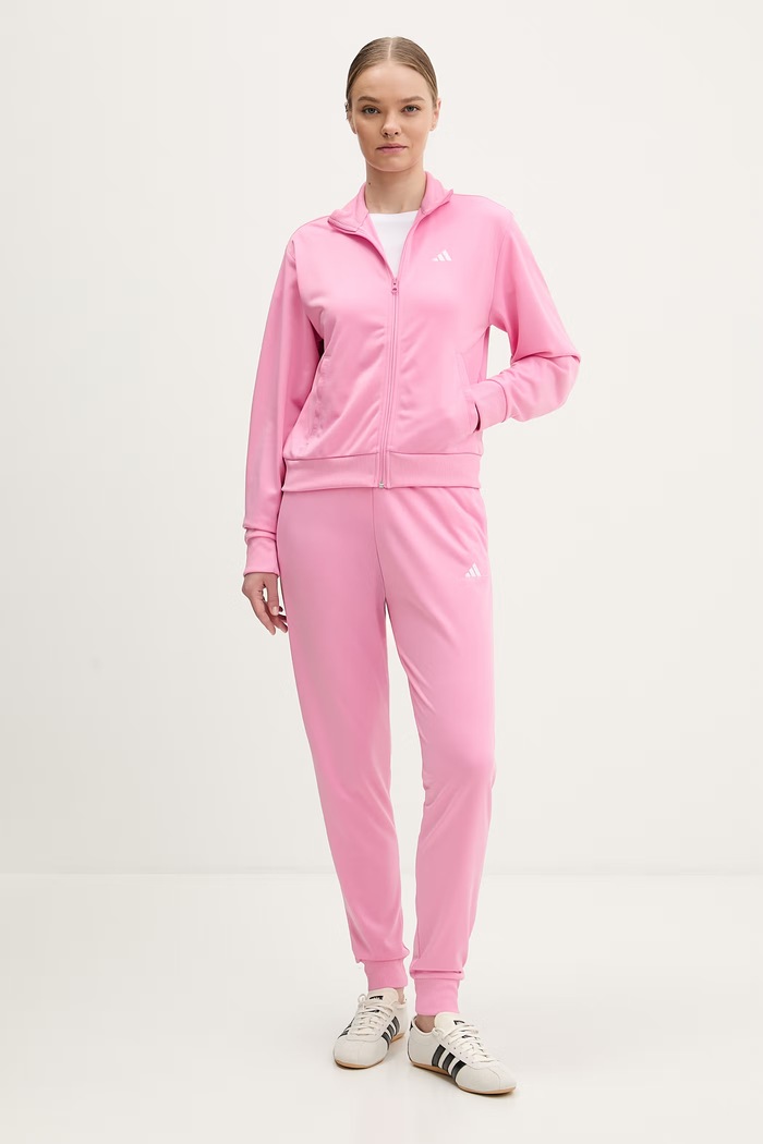 Tepláková súprava adidas Feelcozy pletenina ružová KB8458