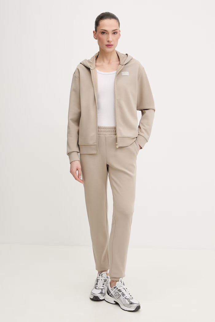 Tepláková súprava EA7 Emporio Armani nášivka béžová AF10443.7W001118