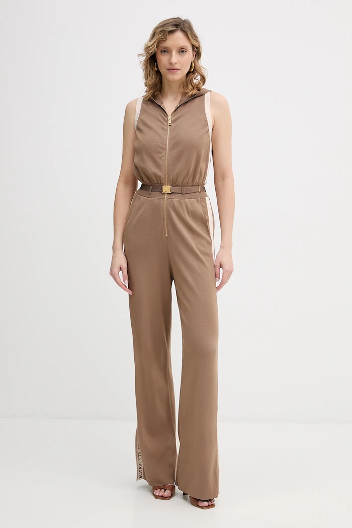 Гащеризон Elisabetta Franchi трикотаж кафяв KT68S61E2