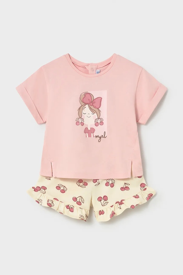 Mayoral compleu copii cu modele roz 1205.4J.Baby.PPY2