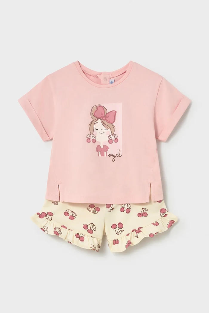 Mayoral compleu copii cu modele roz 1205.4J.Baby.PPY2