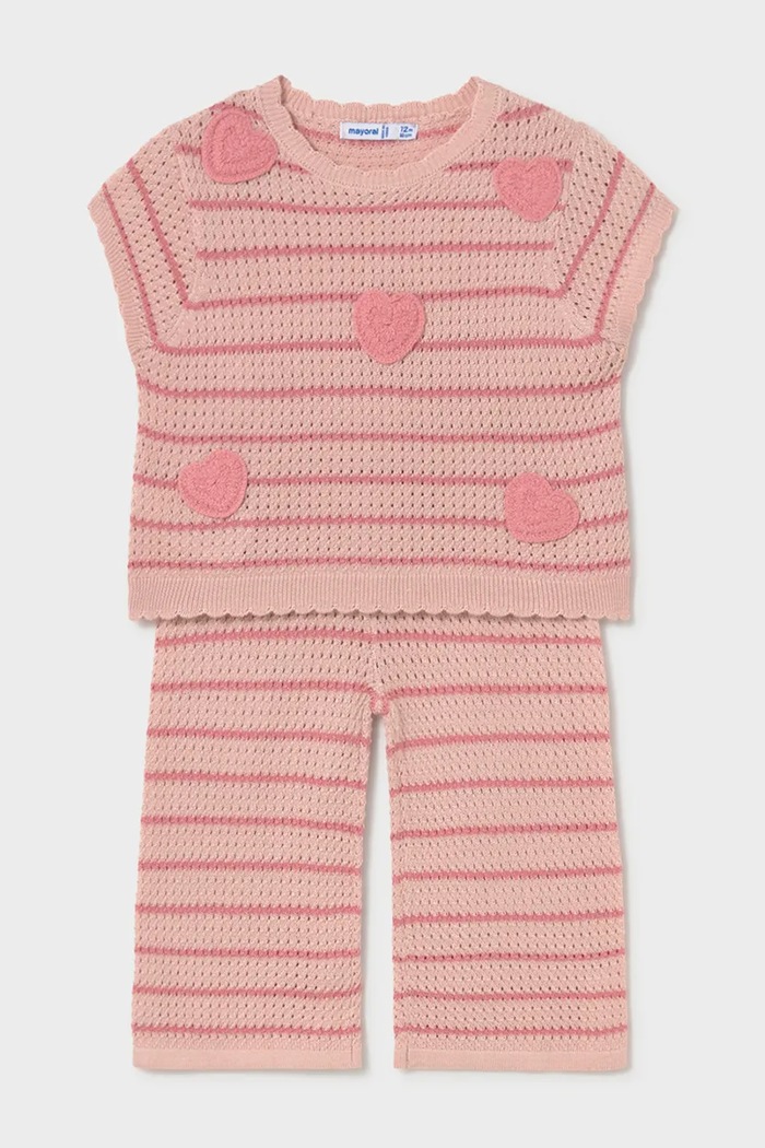 Otroški komplet Mayoral Pletenina roza 1516.4F.Baby.PPY2