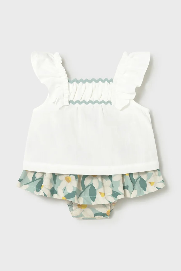 Mayoral set de bumbac pentru copii uni turcoaz 1932.4C.Baby.PPY2