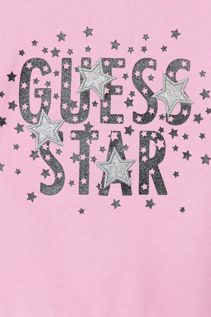 Guess dres bawełniany niemowlęcy 2-pack różowy A6RG03.KA6R4.PPY2