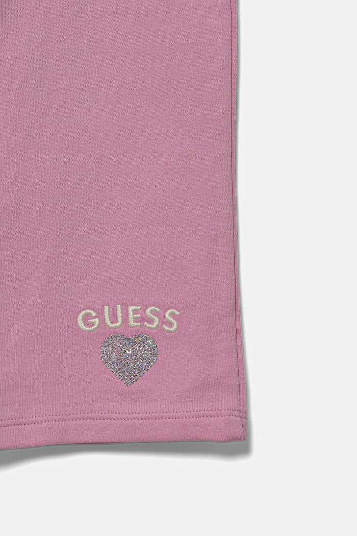 Guess dres bawełniany dziecięcy różowy K6RG02.KA6R4.PPY2