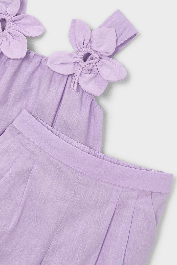 Fete Mayoral set de bumbac pentru copii 3596.6D.Mini.PPY2 violet