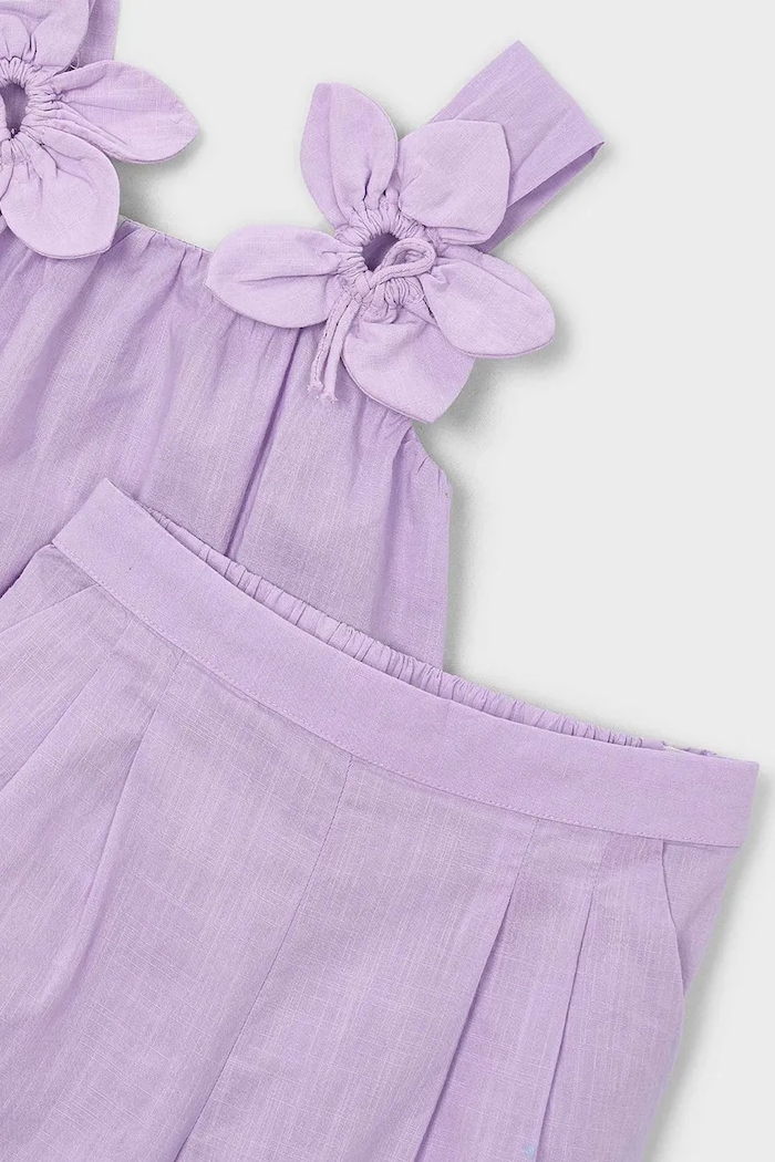 Fete Mayoral set de bumbac pentru copii 3596.6D.Mini.PPY2 violet