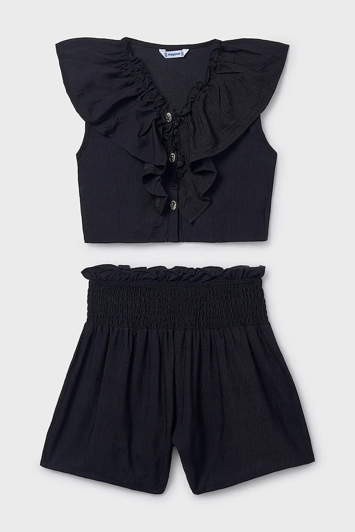 Mayoral compleu copii panza negru 6207.8B.Junior.PPY2
