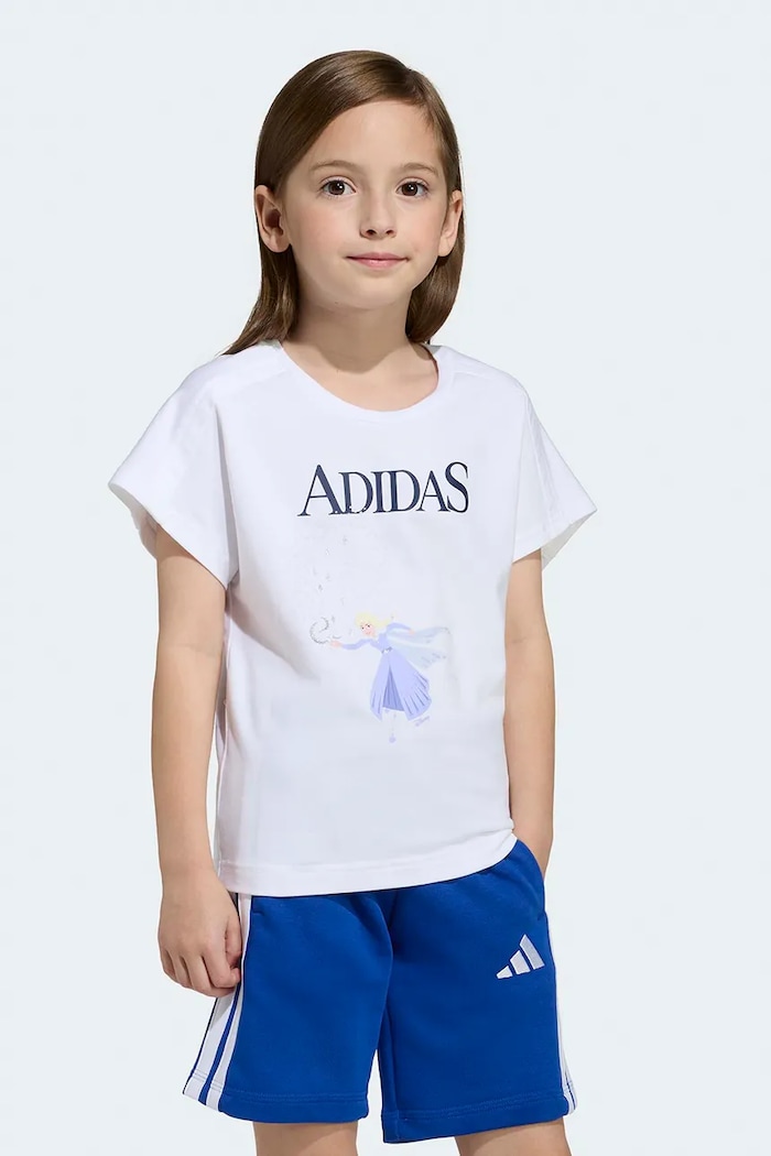 adidas tricou pentru copii DISNEY print alb JZ3575