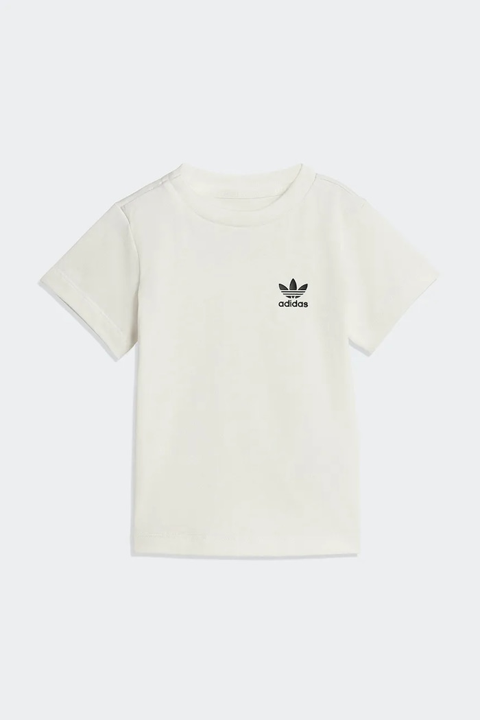 Detská bavlnená súprava adidas Originals KE2352 biela SS26