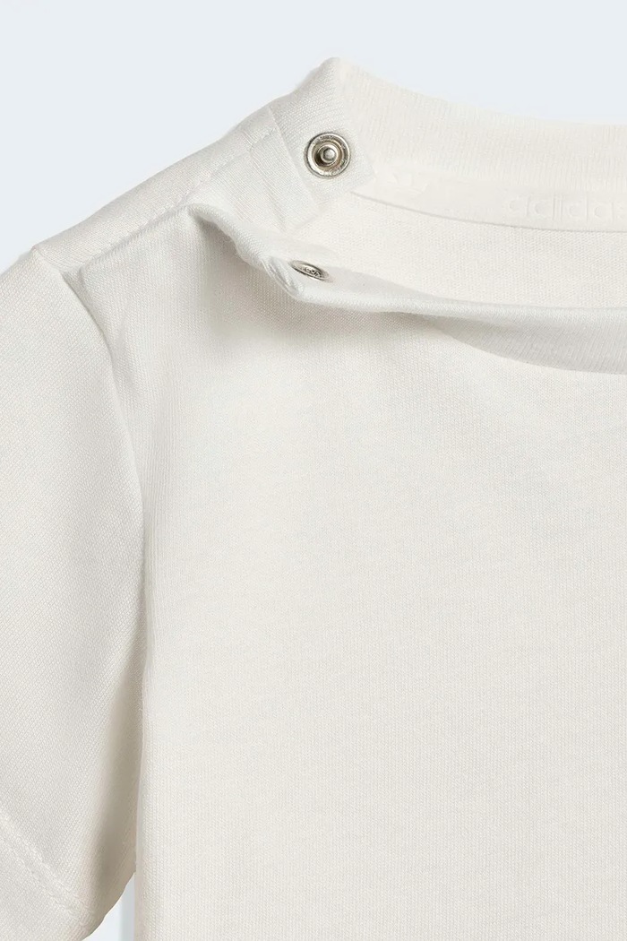 Dievča Detská bavlnená súprava adidas Originals KE2352 biela