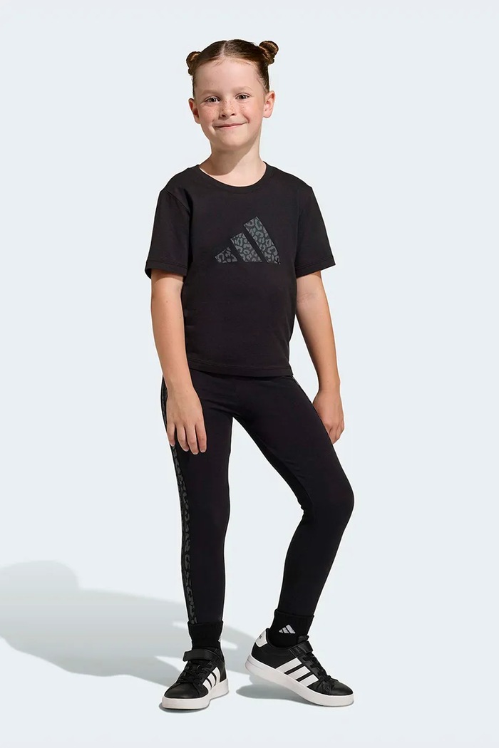 Detská bavlnená súprava adidas bavlna čierna KB6991