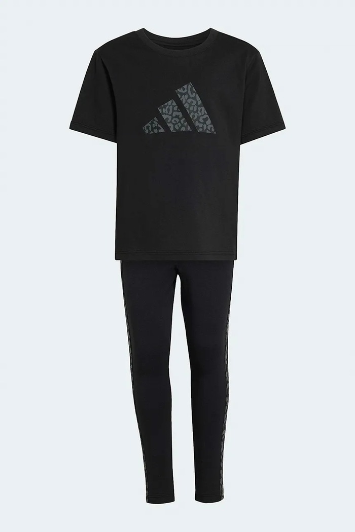 Detská bavlnená súprava adidas KB6991 čierna SS26