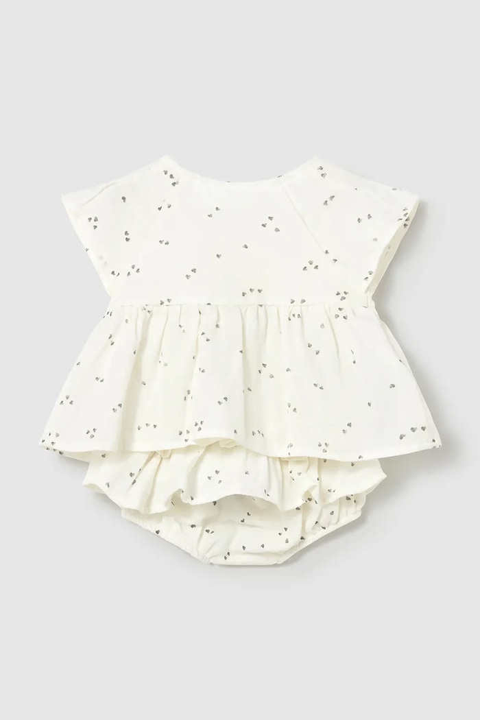 Βρεφικό βαμβακερό σετ Mayoral Newborn 1286.2B.Newborn.PPY2 μπεζ SS26