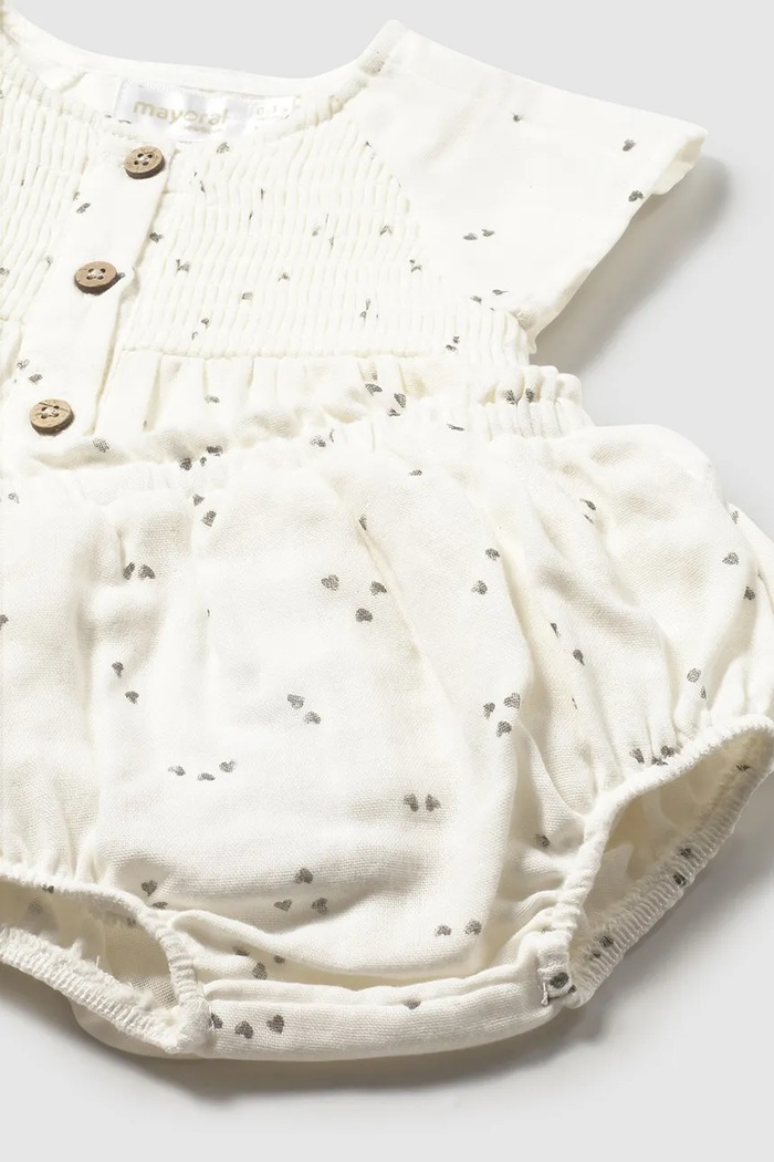 Κοριτσίστικα Βρεφικό βαμβακερό σετ Mayoral Newborn 1286.2B.Newborn.PPY2 μπεζ