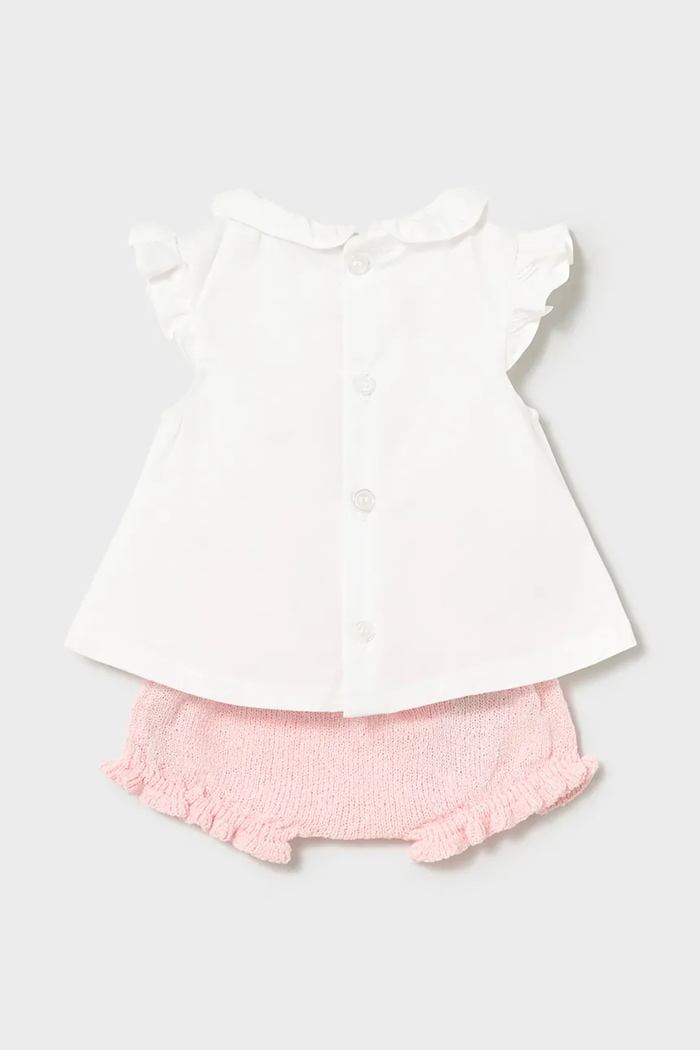 Βρεφικό βαμβακερό σετ Mayoral Newborn 1288.2F.Newborn.PPY2 ροζ SS26