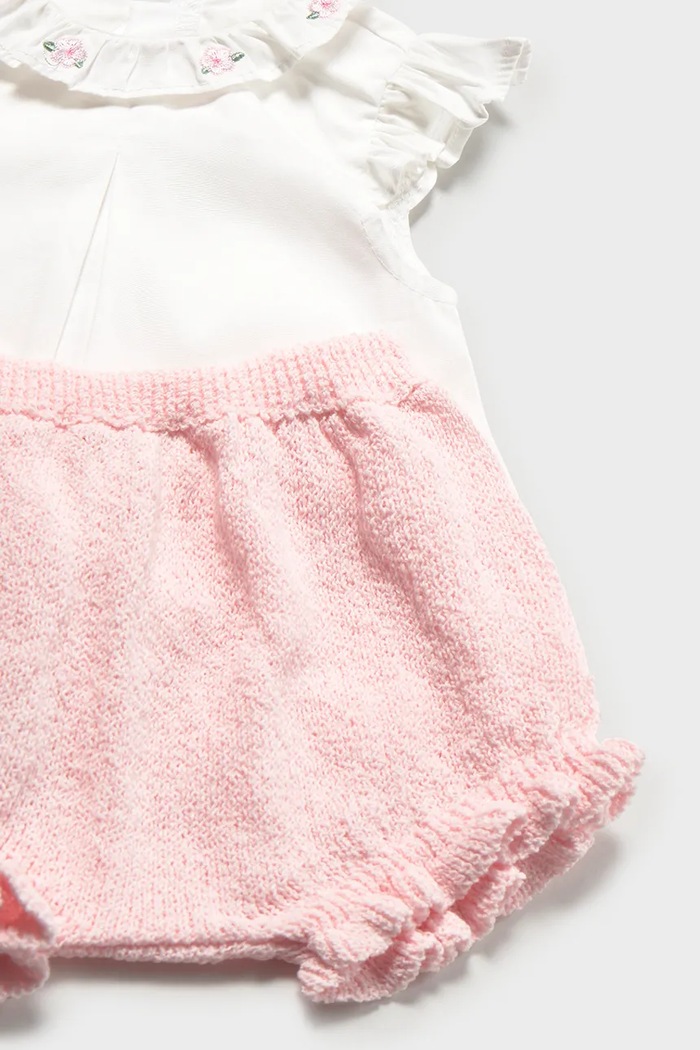 Κοριτσίστικα Βρεφικό βαμβακερό σετ Mayoral Newborn 1288.2F.Newborn.PPY2 ροζ